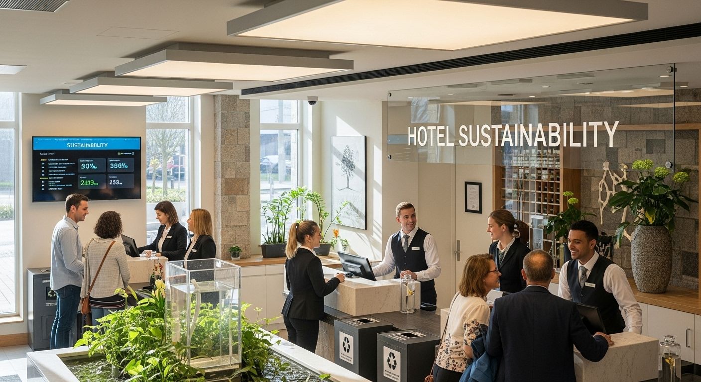 hotel sustainability initiatives lobby