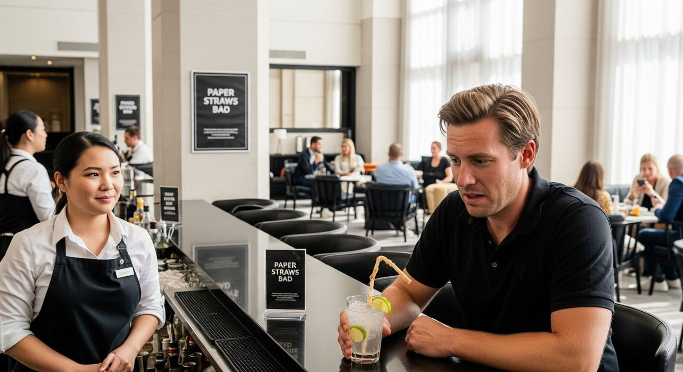 hotel bar paper straw