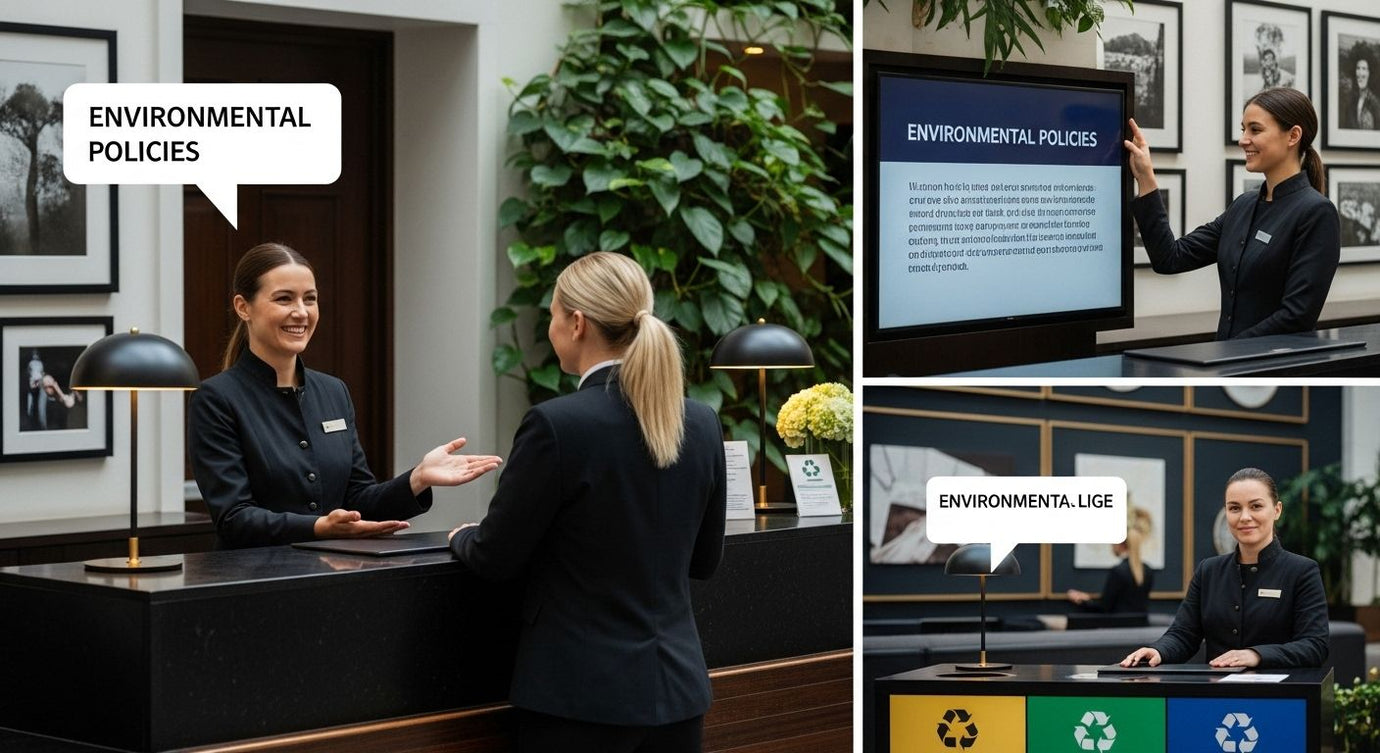 hotel front desk sustainability