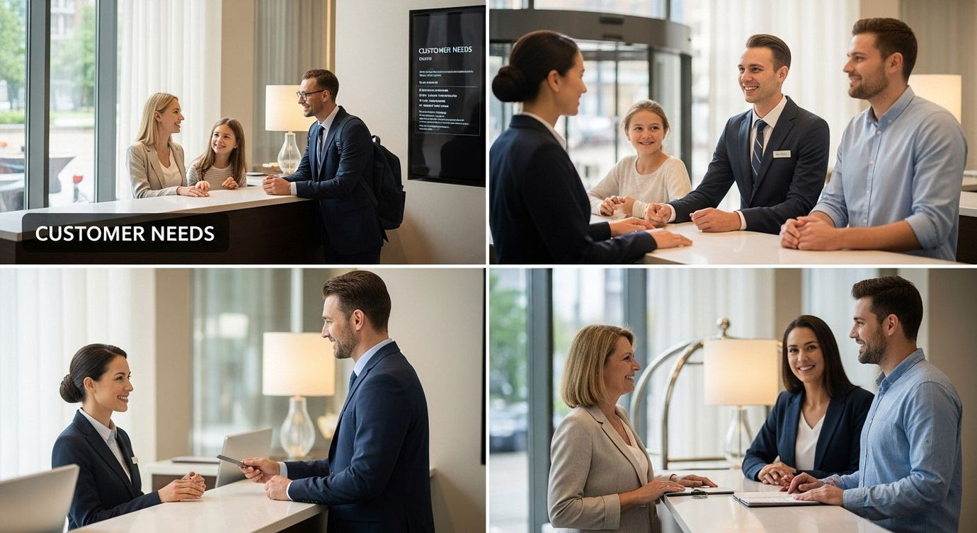 hotel lobby customer interaction