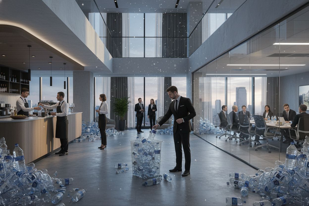 plastic water bottle pollution