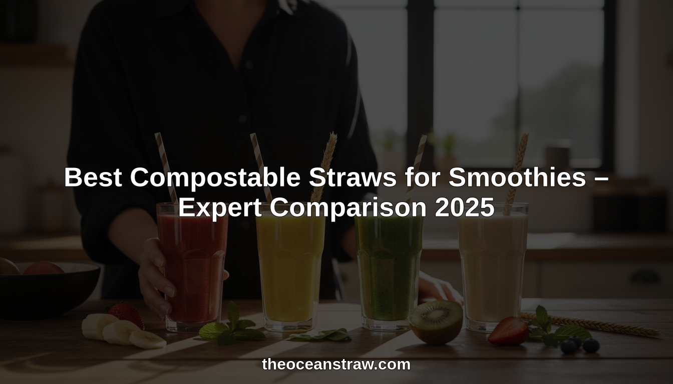 compostable straws for smoothies hero header image