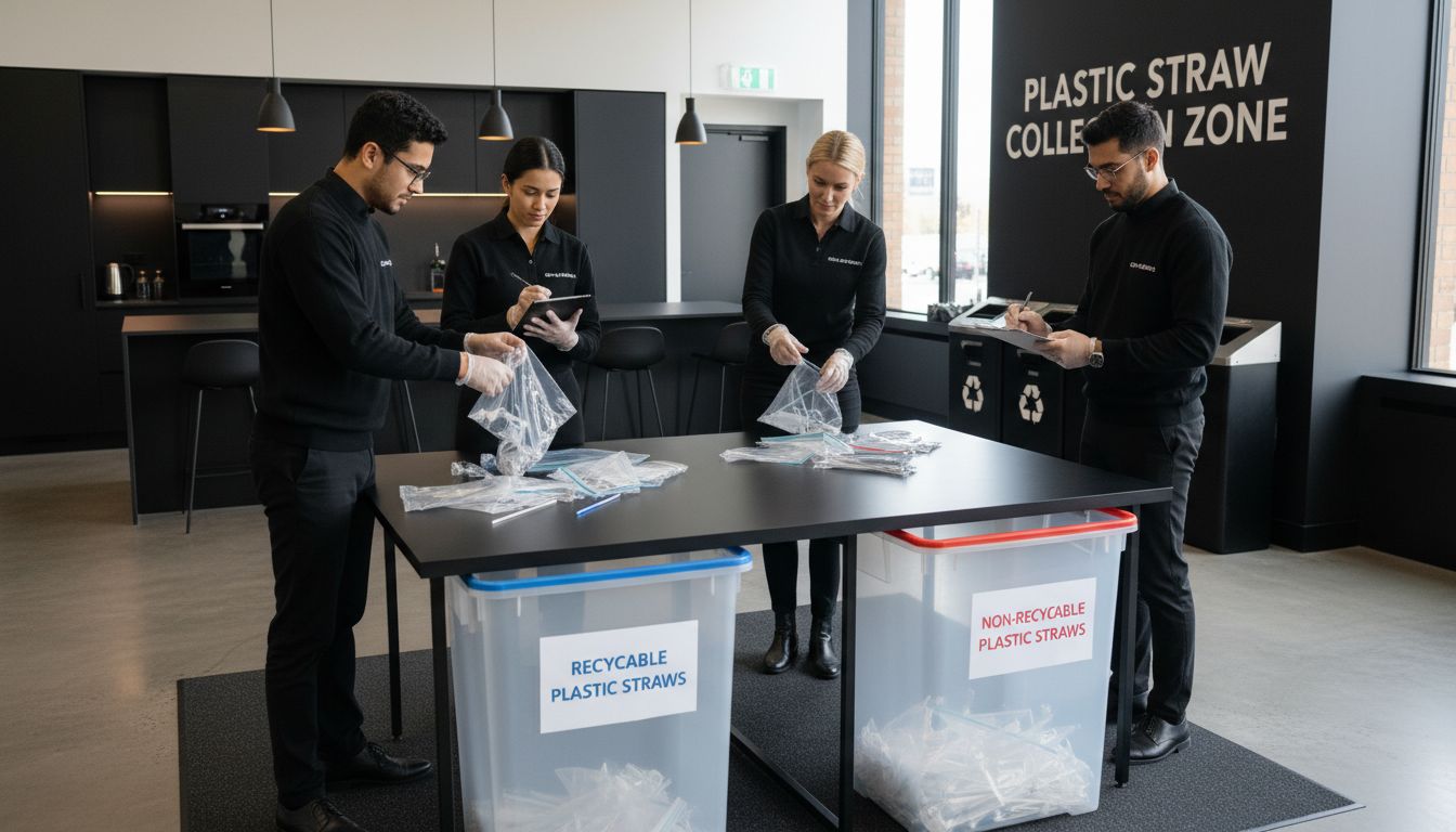 office plastic straw collection