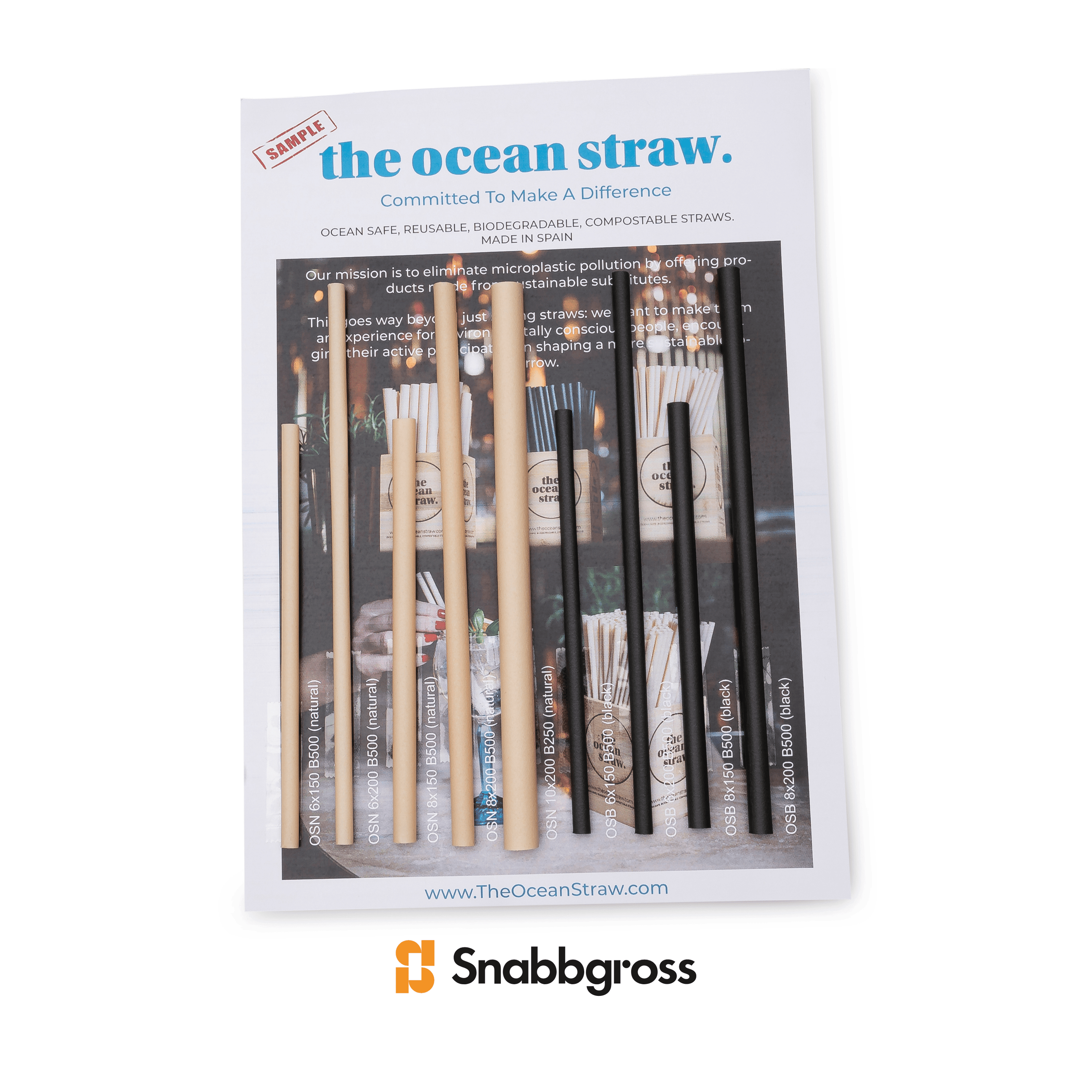 The Ocean Straw Test sample Varuprov från Snabbgross